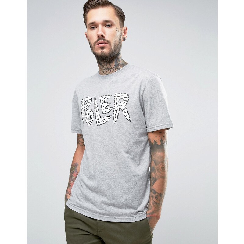 Poler - T-Shirt avec grand logo - Gris