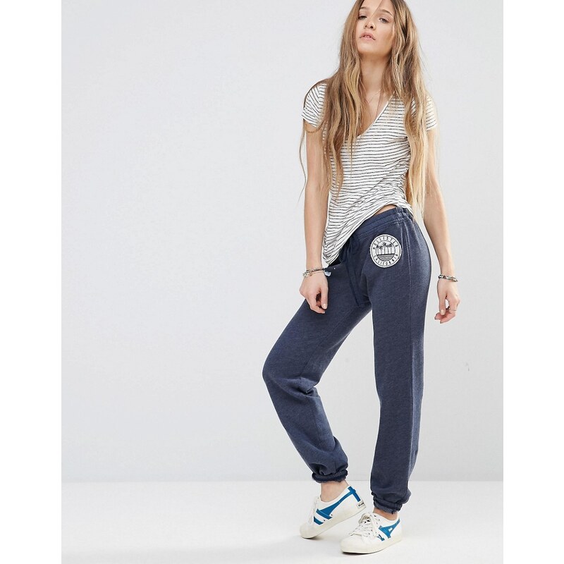 Hollister - Pantalon de survêtement avec logo - Bleu marine