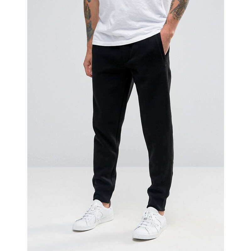 Armani Jeans - Pantalon de jogging resserrées aux chevilles avec logo - Noir - Noir