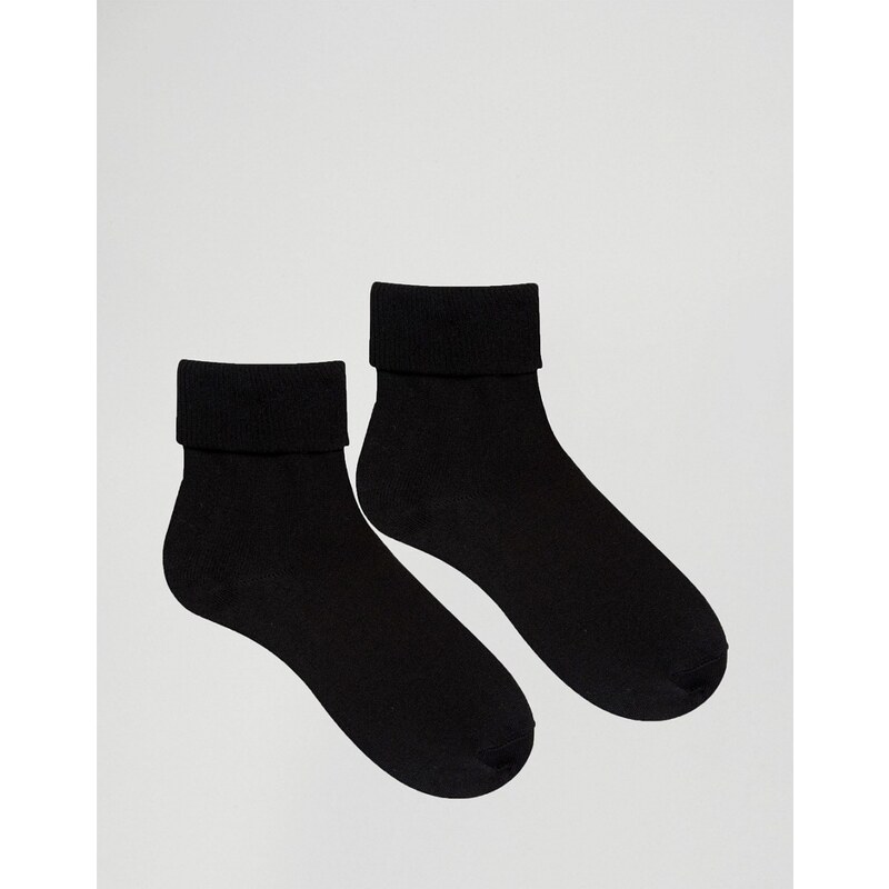 Gipsy - Lot de 2 chaussettes côtelées en haut - Noir