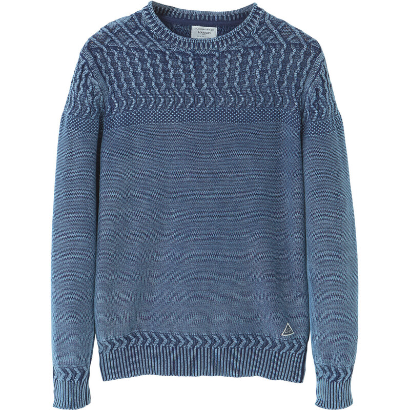MANGO MAN Pull-Over Combiné Maille