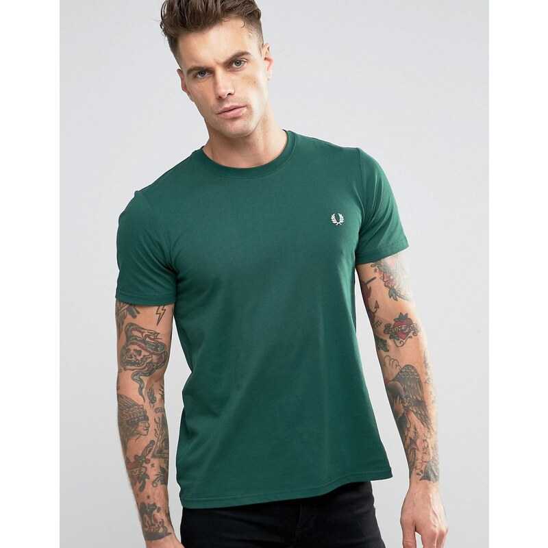 Fred Perry - T-shirt ras de cou - Vert - Vert