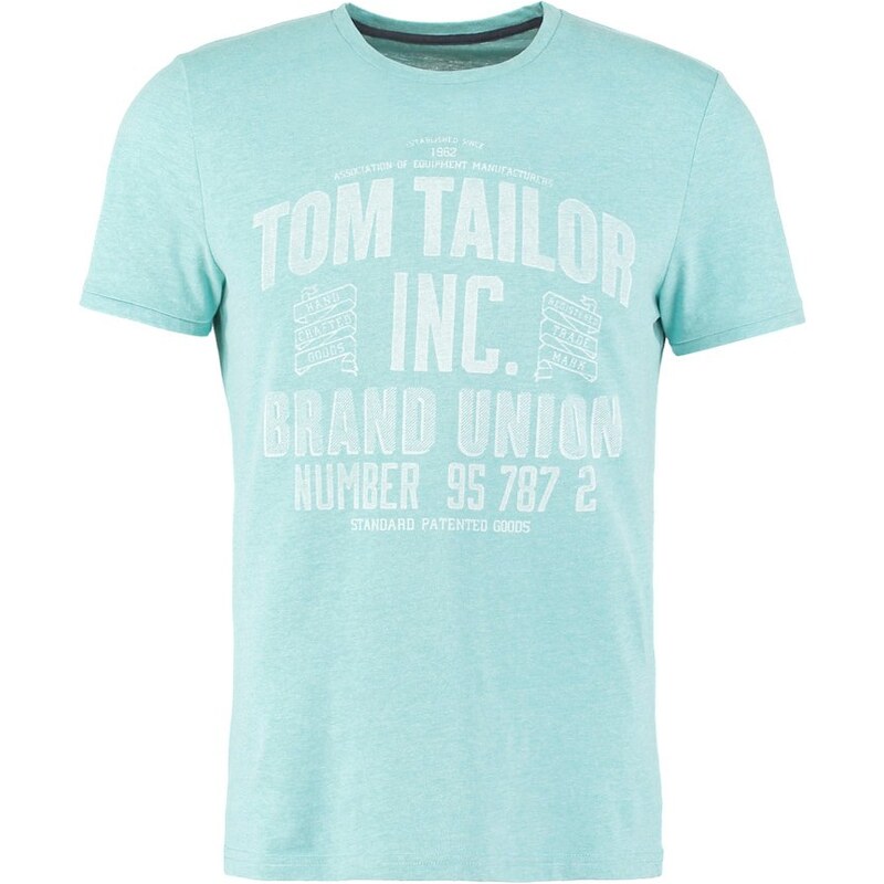 TOM TAILOR FITTED Tshirt imprimé bluish turquoise