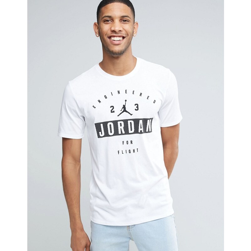 Nike - Jordan - 801556-100 - T-shirt imprimé - Blanc - Blanc