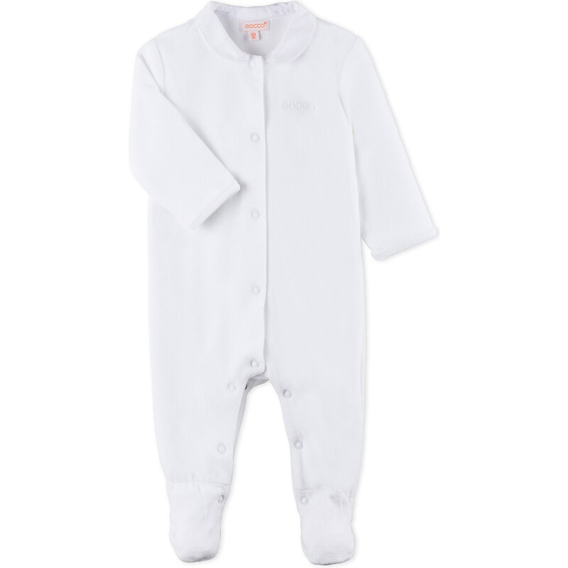 Gocco Pyjama long brodé blanc
