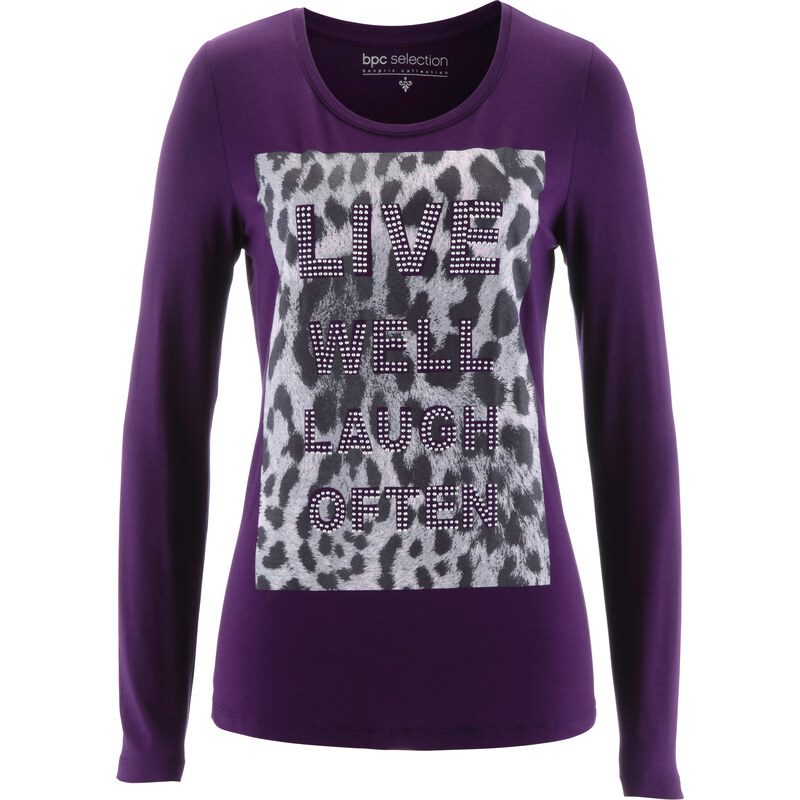 bpc selection T-shirt manches longues violet femme - bonprix