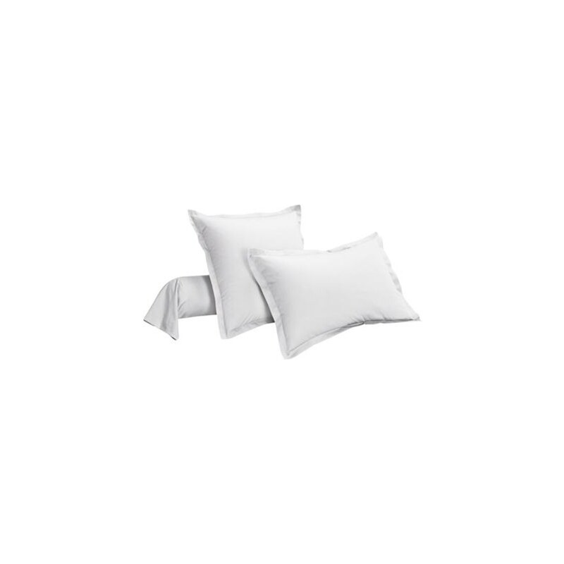 Ifilhome Uni Blanc - Taie d'oreiller unie - supercoton blanche