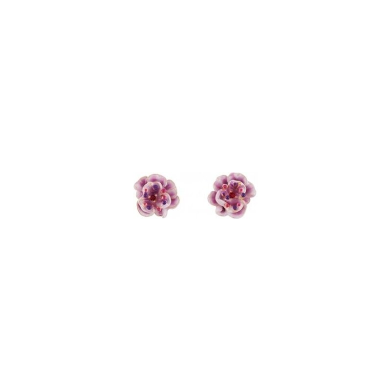 Les Néréides Eglantine - Boucles d'oreilles - rose