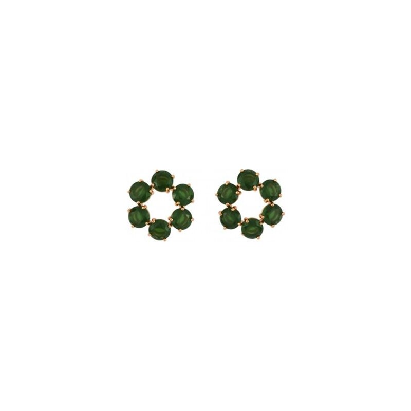 Les Néréides La Diamantine Vert - Boucles d'oreilles - vert