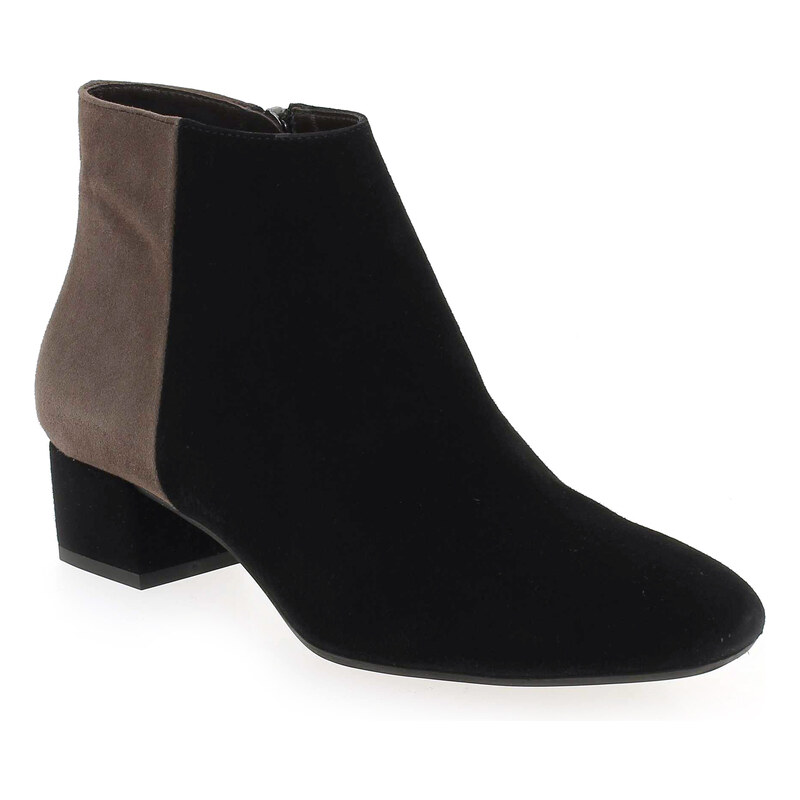 Boots Perlato 9555 Noir pour Femme en Cuir velours - Promo