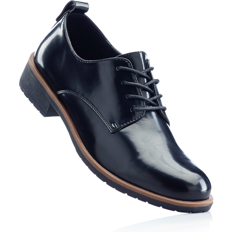 BODYFLIRT Bonprix - Chaussures à lacets noir pour femme