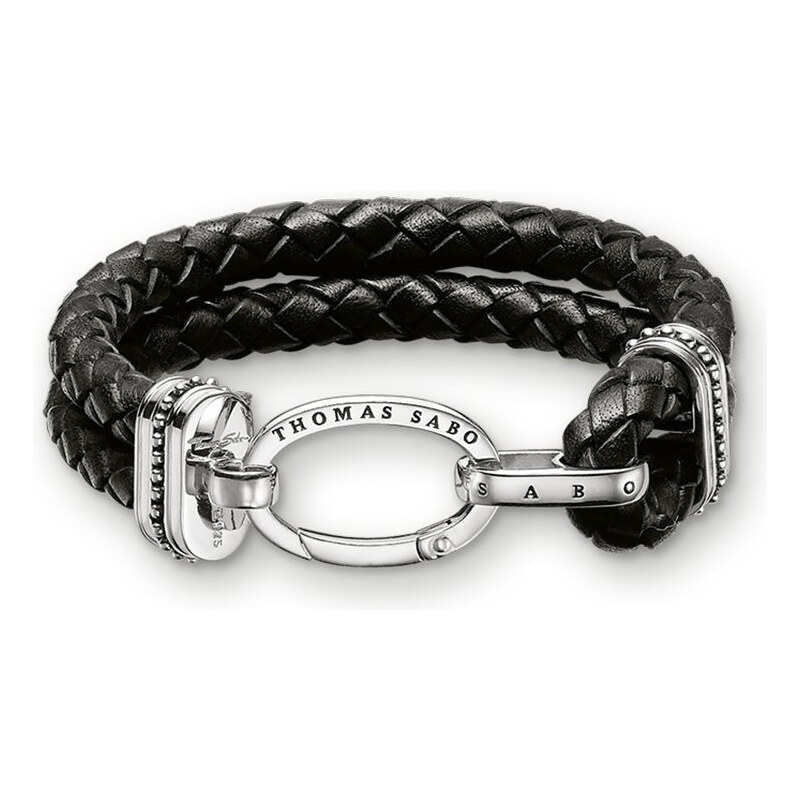 Thomas Sabo bracelet de cuir noir LB39-008-11-M
