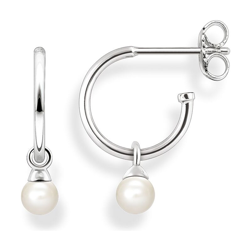 Thomas Sabo créoles avec perle blanc CR597-082-14