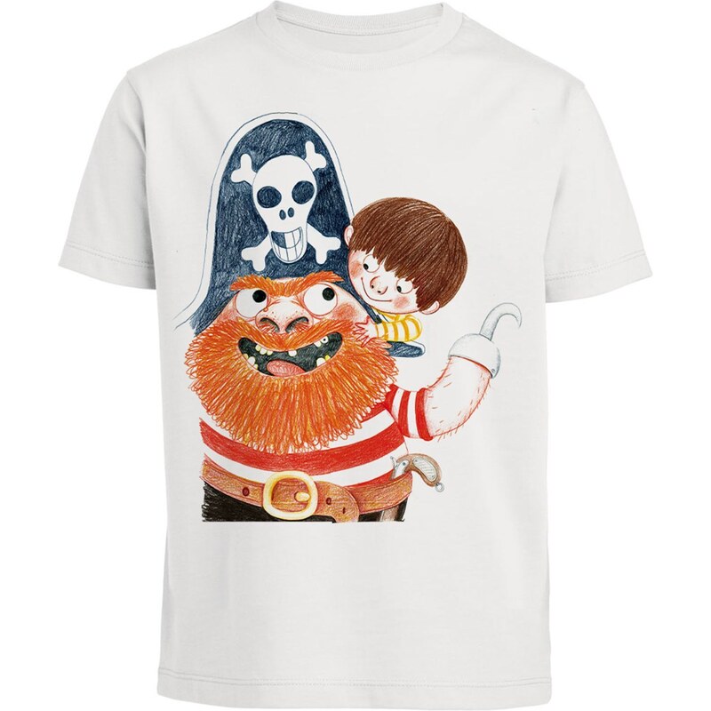Monsieur Poulet Mon pirate - T-shirt - blanc