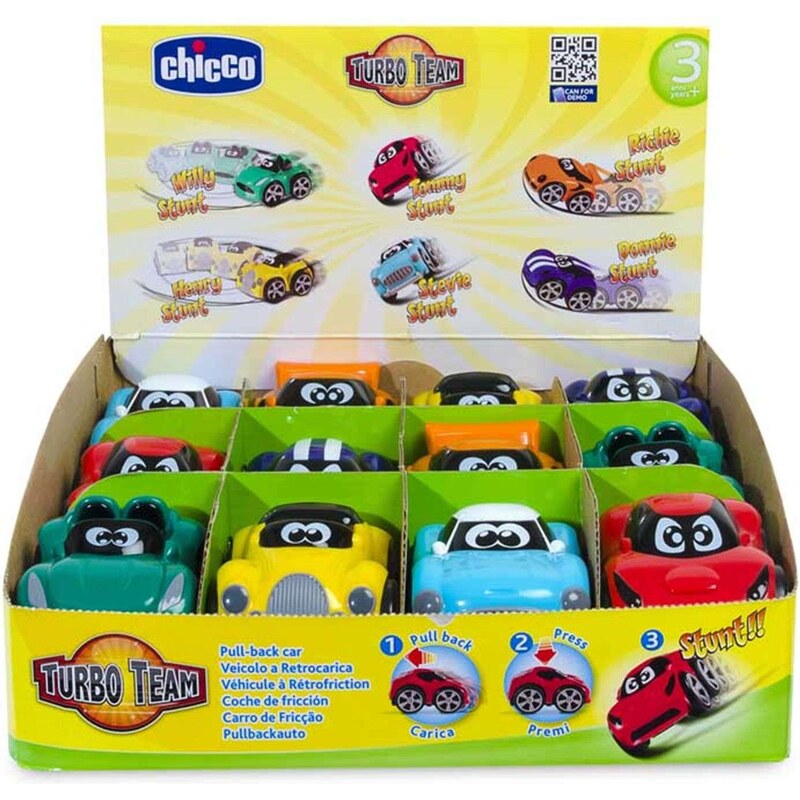 Chicco Turbo touch Stunt - Lot de 6 mini véhicules - multicolore