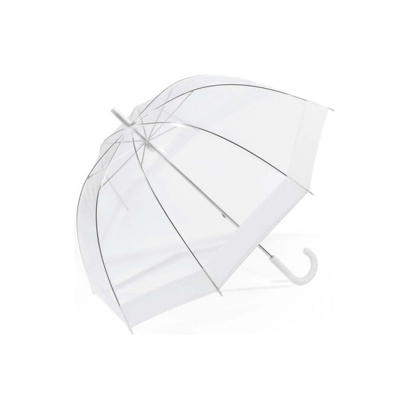 Parapluie Long Domeshape Blanc HAPPY RAIN