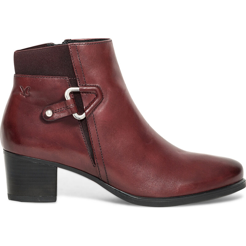 Caprice Boots cuir rouge