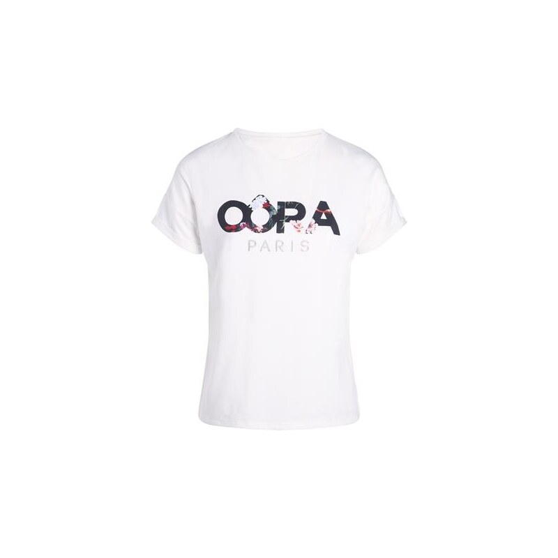 T-shirt imprimé floral Oôra Blanc Coton - Femme Taille 0 - Cache Cache