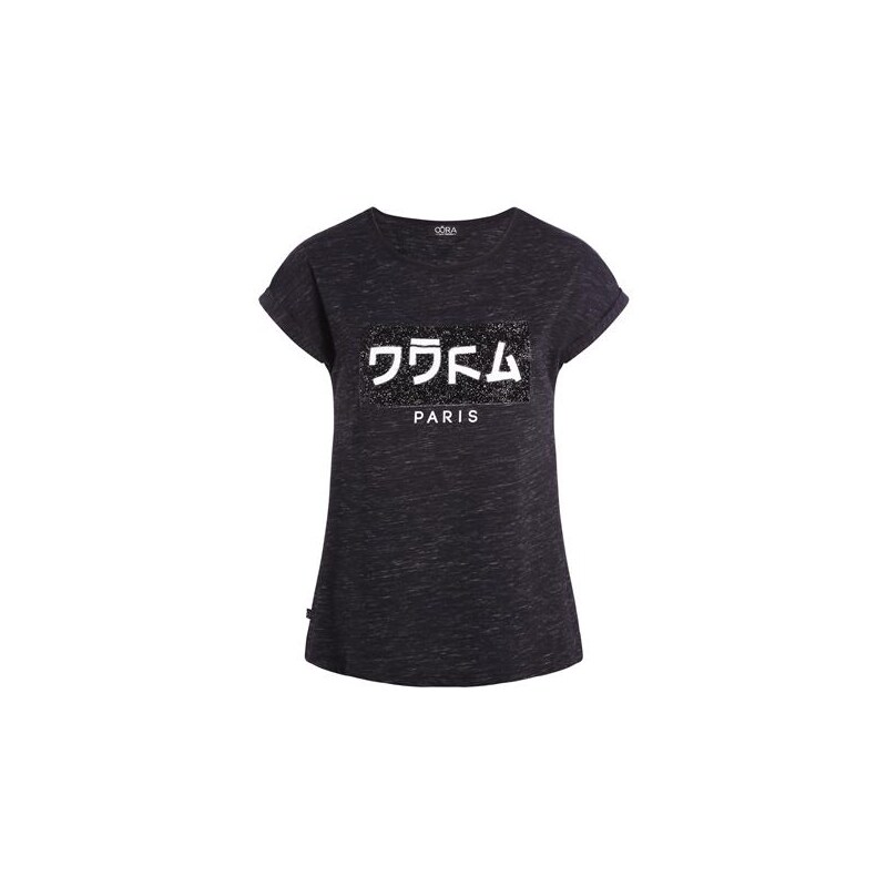 T-shirt imprimé japonisant Oôra Gris Polyester - Femme Taille 1 - Cache Cache