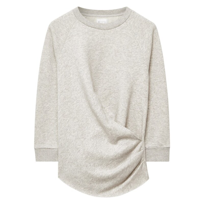 GANT Rugger Sweat-shirt Cache-cœur - Light Grey Melange