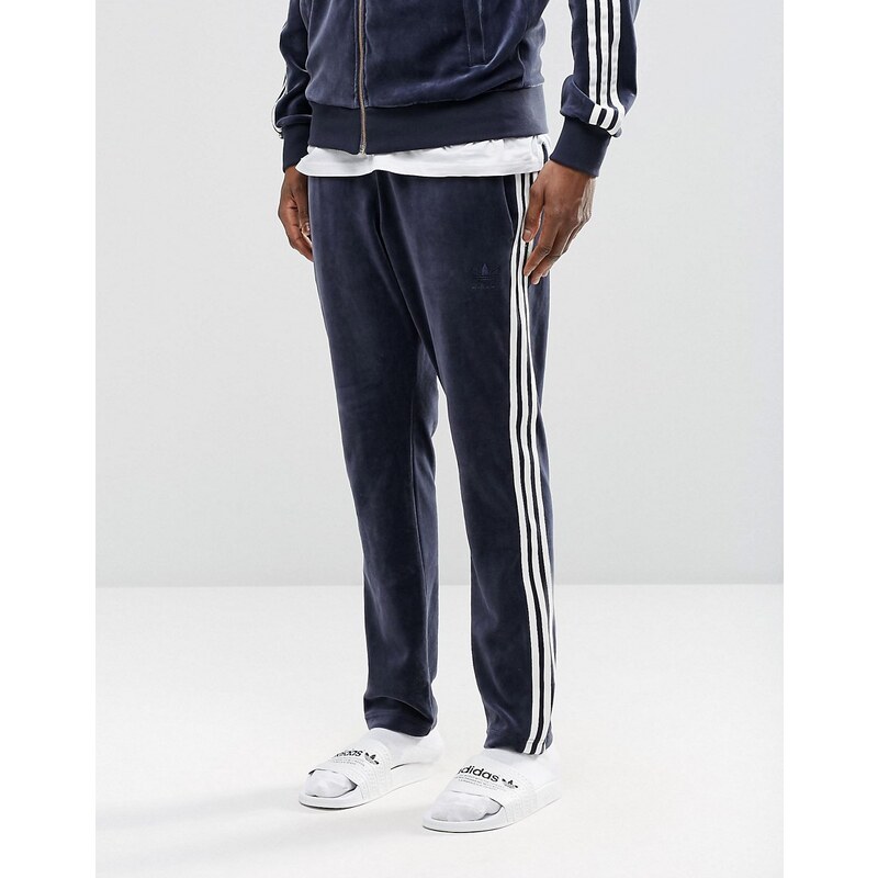 Adidas Originals - Archive AY9244 - Pantalon de jogging slim en velours - Bleu