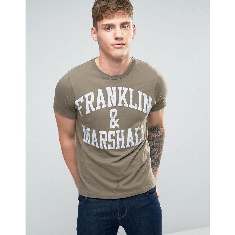 Franklin & Marshall Franklin and Marshall - T-shirt avec logo - Vert