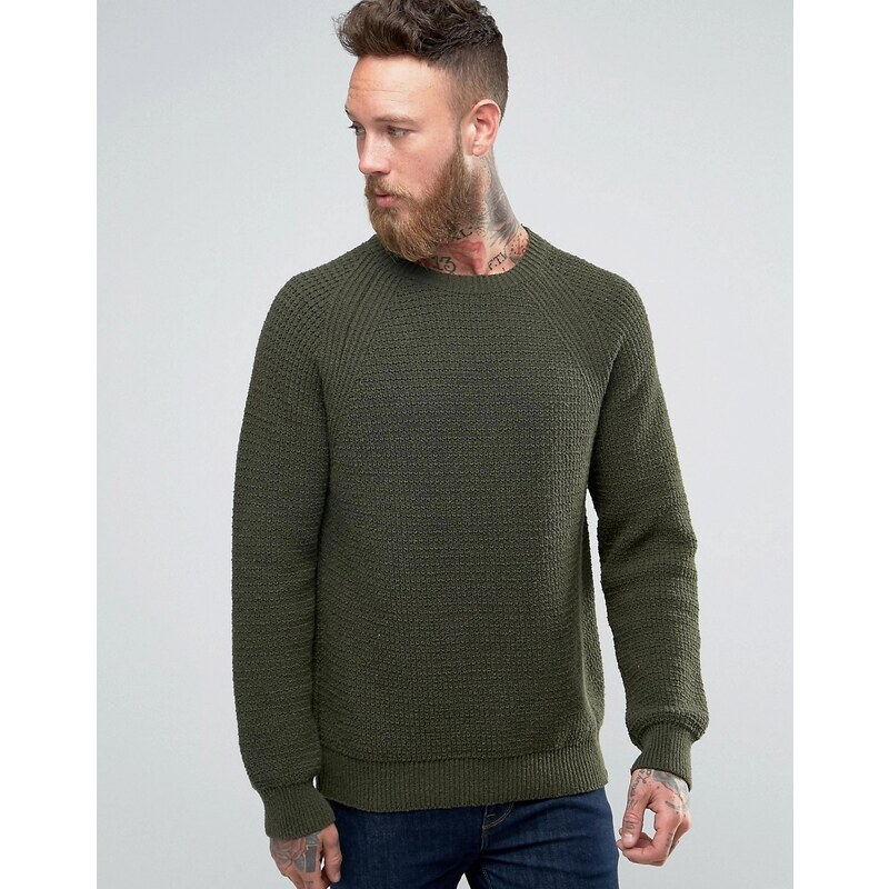 Edwin - Purl - Pull en tricot - Vert