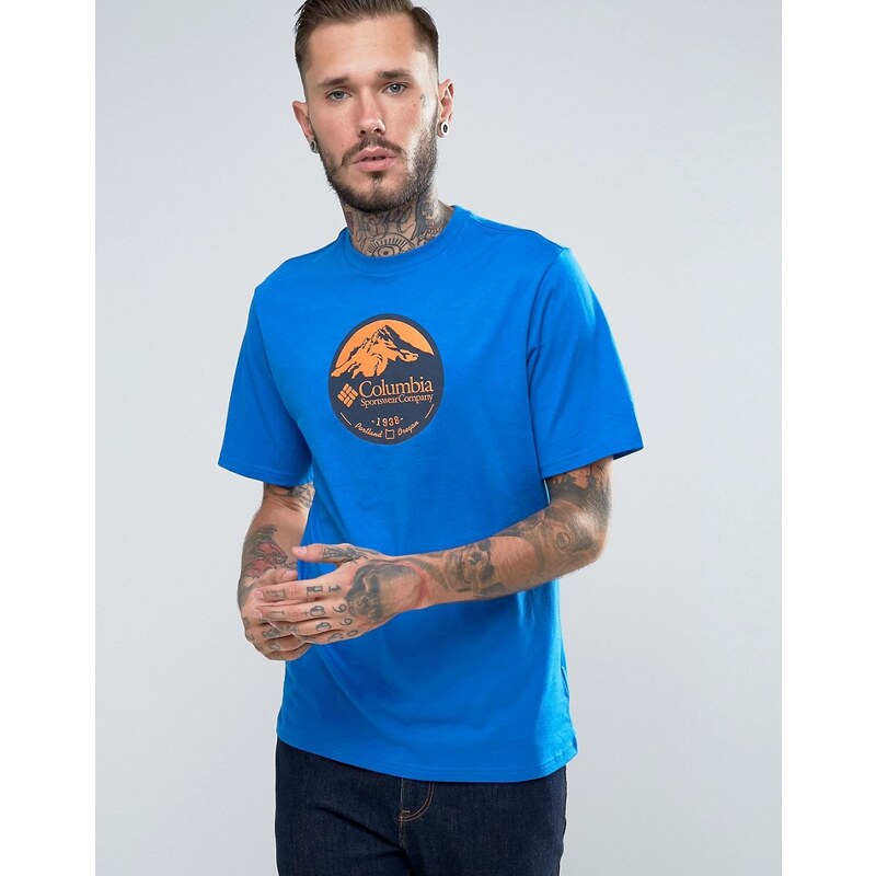 Columbia - Pioneer - T-shirt imprimé logo - Bleu