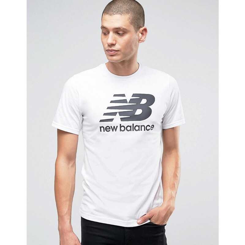 New Balance - MT63554_WT - T-shirt avec logo classique - Blanc - Blanc