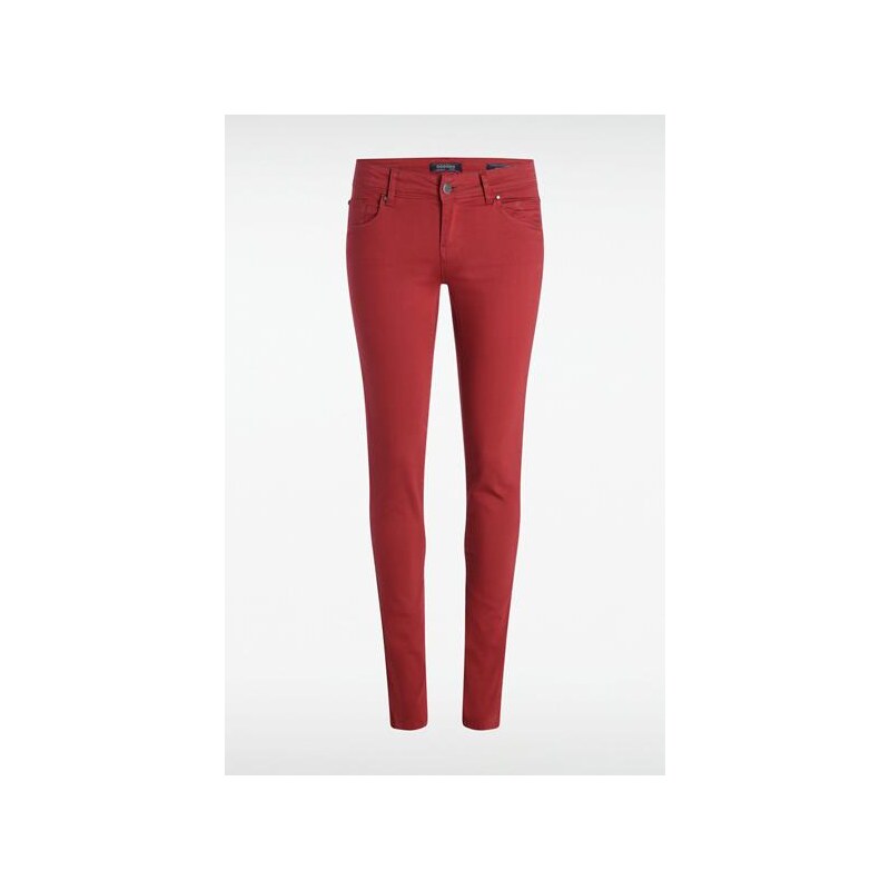 Pantalon femme découpes broderies poches Rouge Papier - Femme Taille 34 - Bonobo