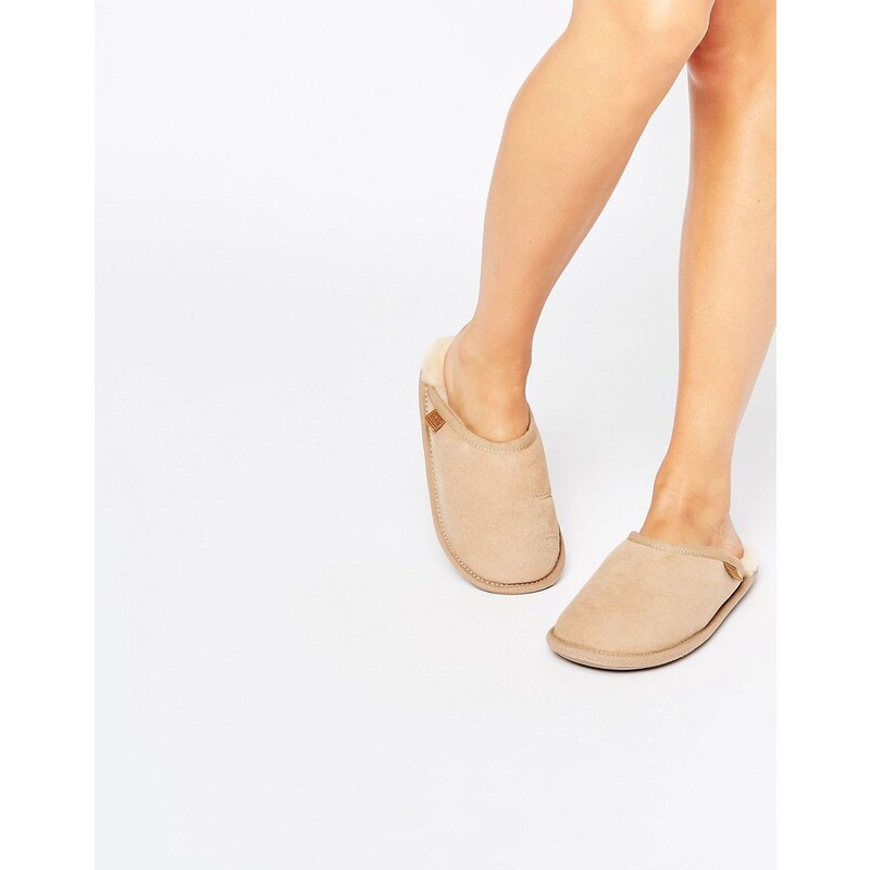 Just SheepSkin - Chaussons style mules - Beige