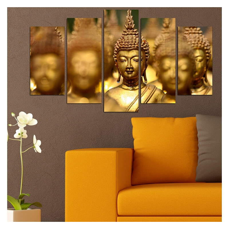 Lesara 5 Panneaux muraux Bouddha