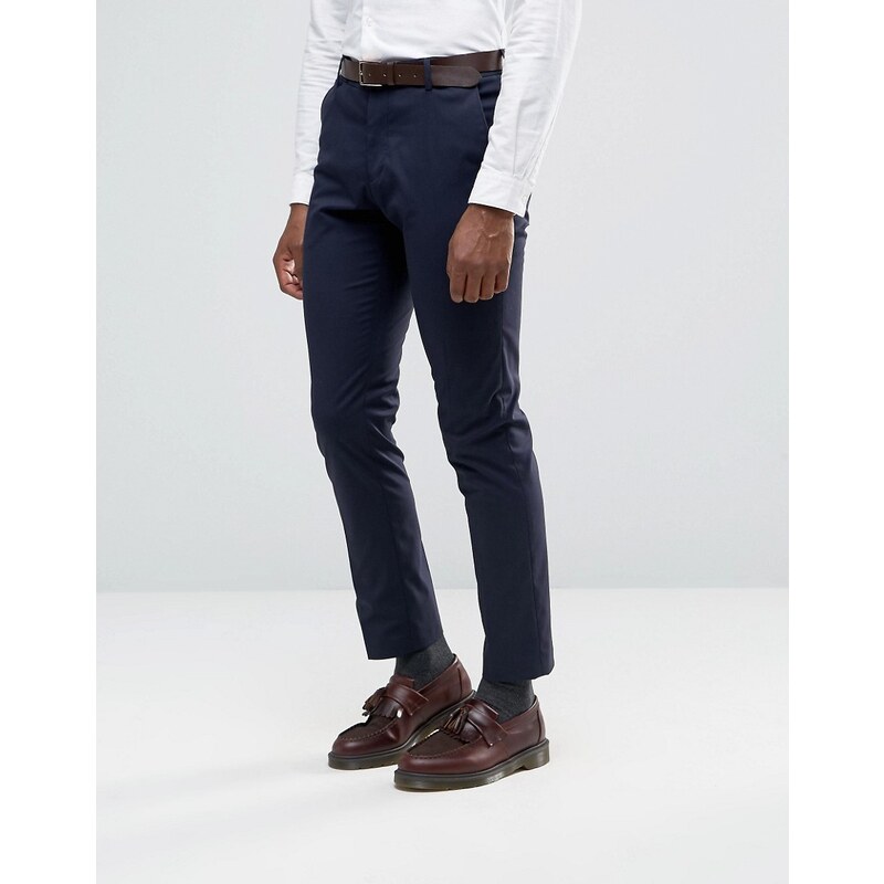 Selected Homme - Pantalon de costume stretch coupe slim - Bleu marine