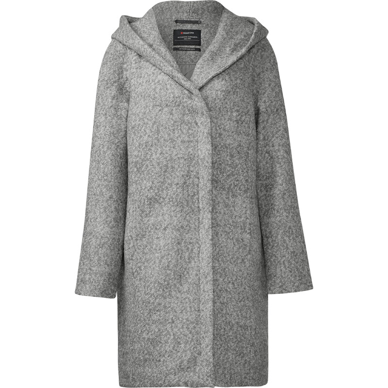 Street One - Manteau à capuche Heidi - marble grey melange