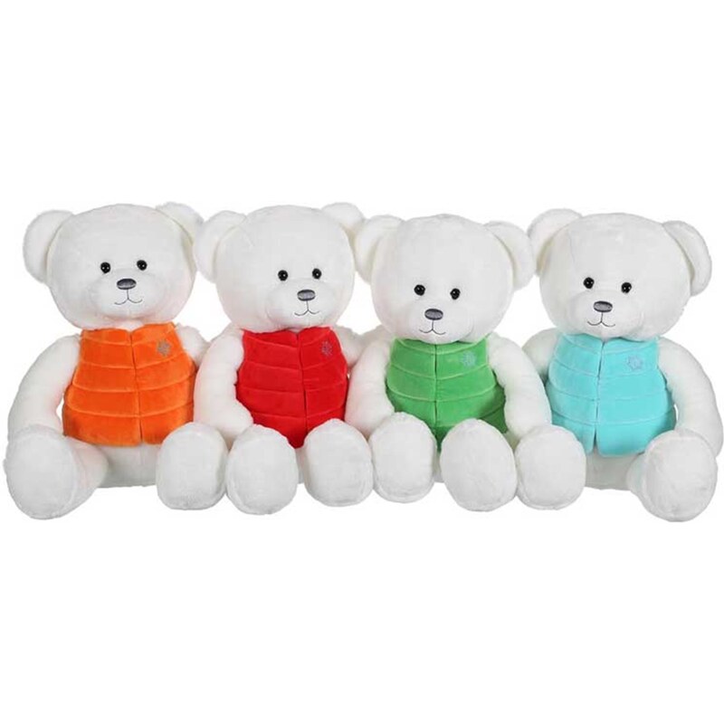 Lot de 4 peluches Ours Gilet Gipsy