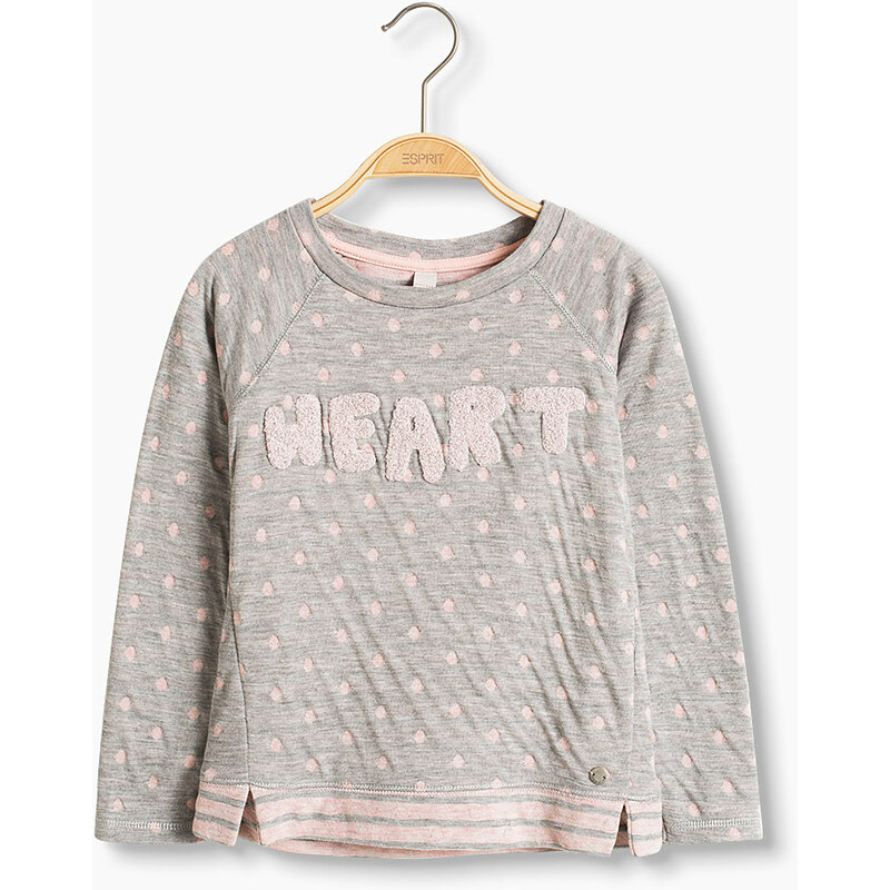 Esprit Sweat-shirt à étiquette HEART chatoyante