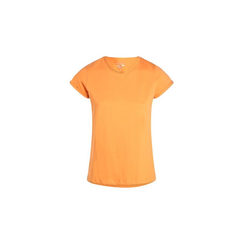 T-shirt basique coloris uni Orange Coton - Femme Taille 0 - Cache Cache