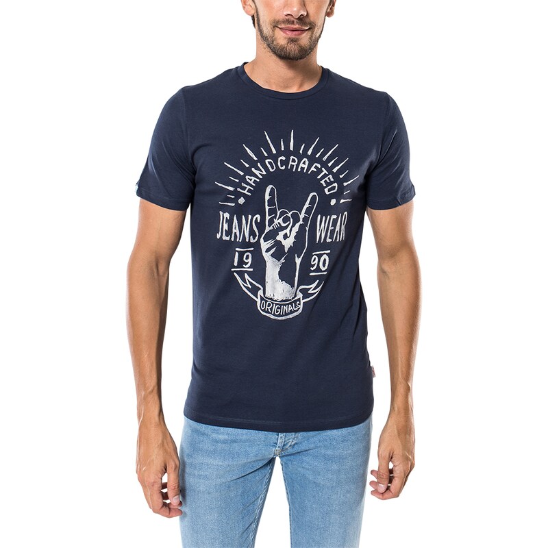 Jack & Jones Tee-shirt T-shirt Gift Bleu Marine Homme