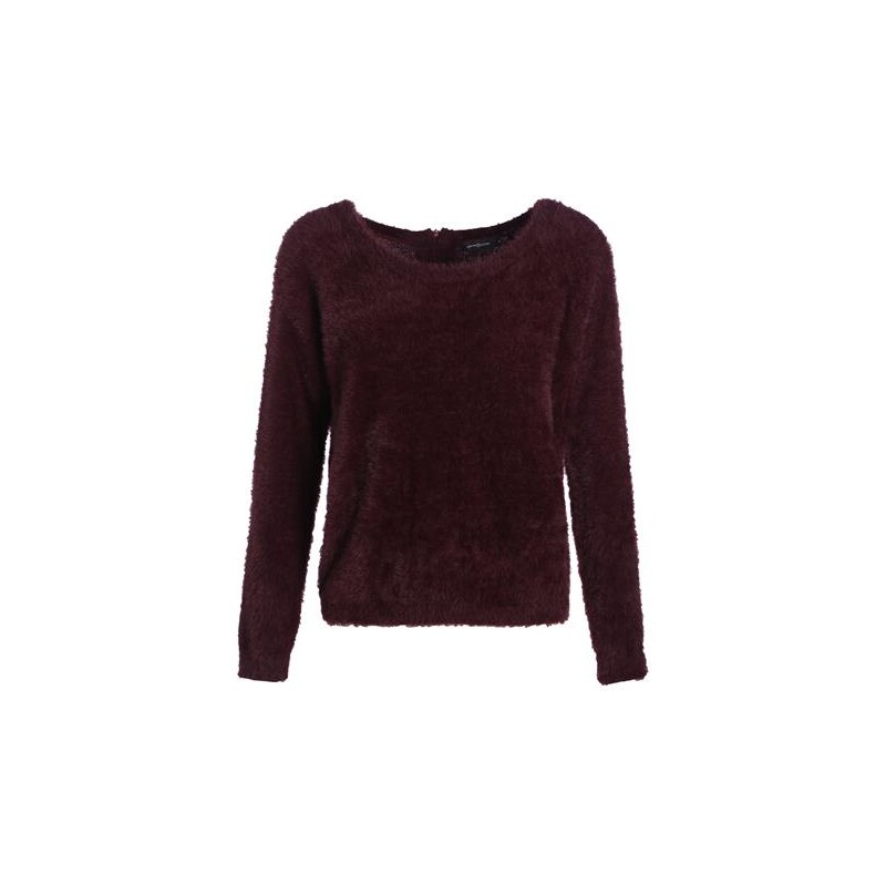 Pull maille shaggy unie Violet Nylon - Femme Taille 2 - Cache Cache