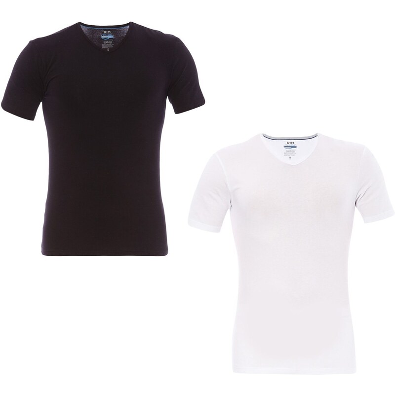Dim Lingerie Lot de 2 t-shirts - noir et blanc