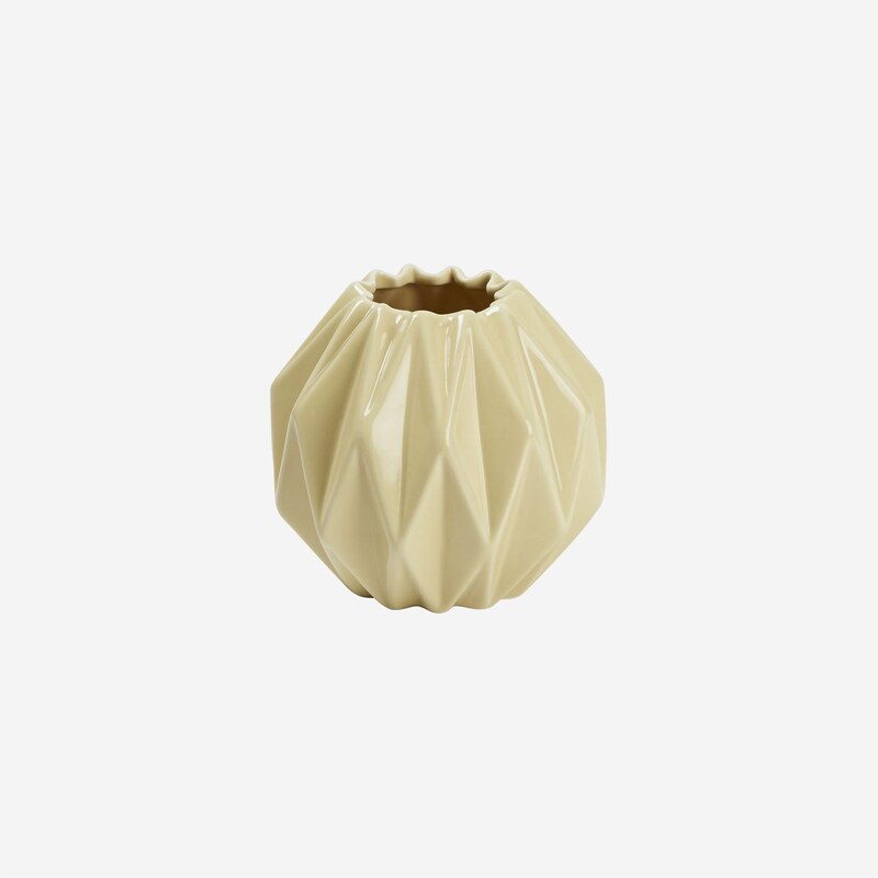 Madura Origamis - Vase - jaune