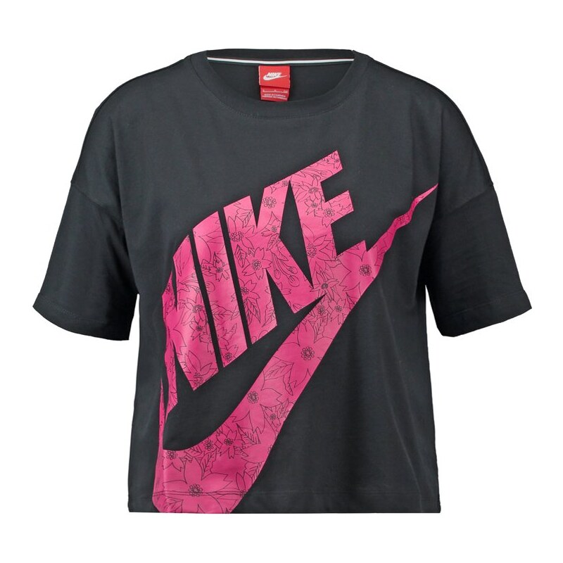 Nike Sportswear ALOHA Tshirt imprimé black/sport fuchsia