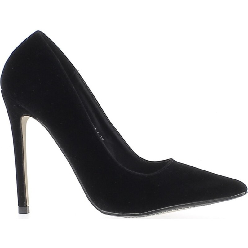Chaussmoi Chaussures escarpins Escarpins noirs à talons aiguille de 11,5cm bouts pointus aspect