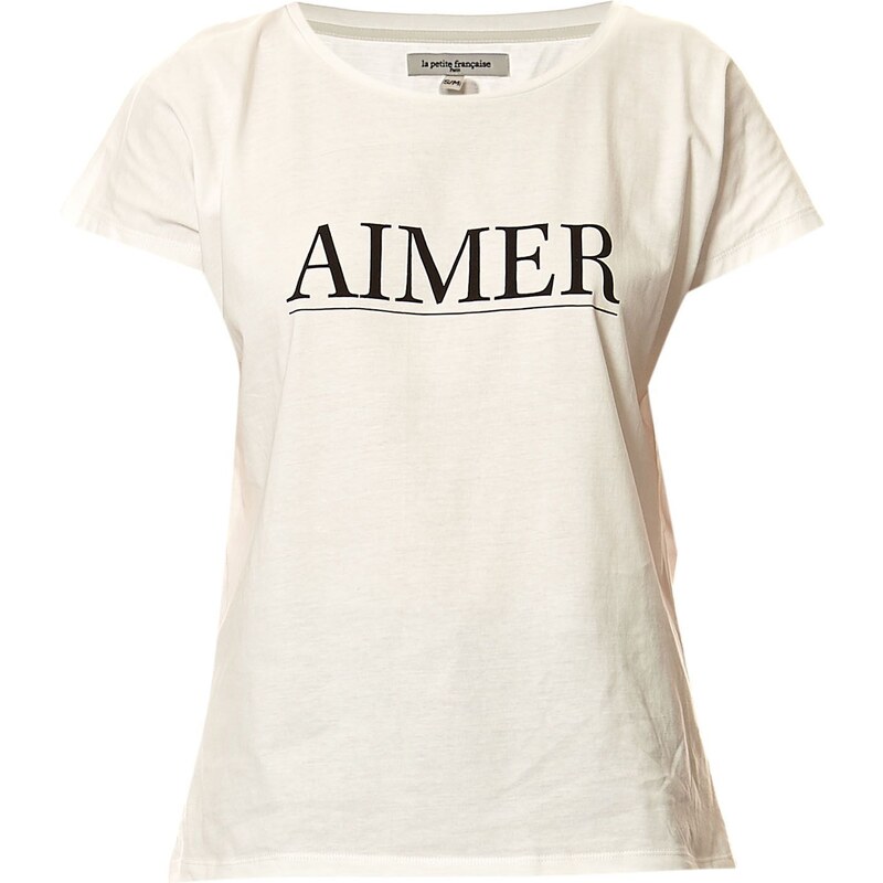 La petite française Aimer - T-shirt en coton - ecru