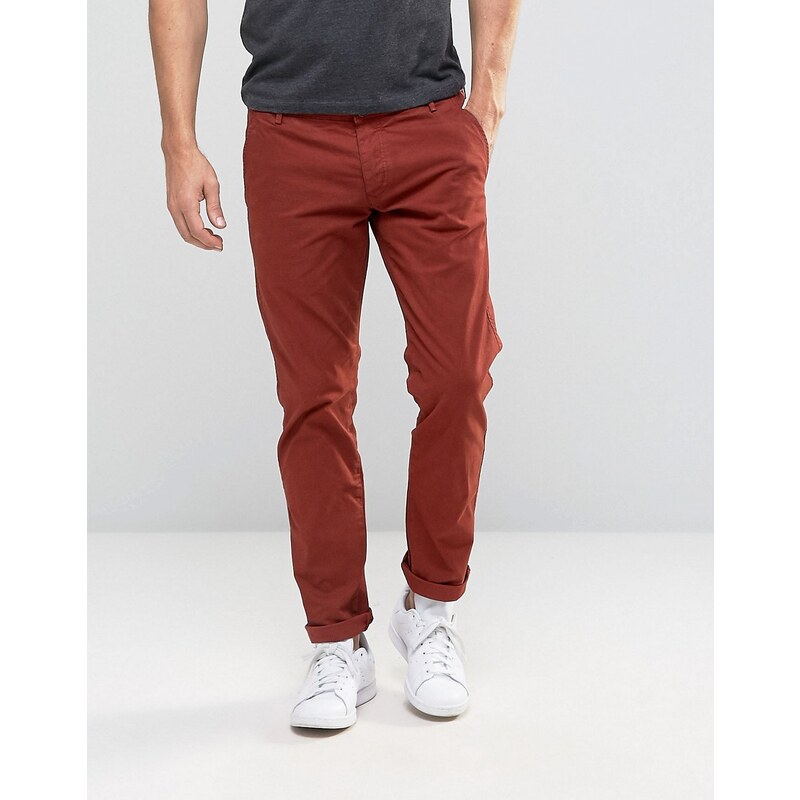 Selected Homme - Chino skinny stretch - Rouge