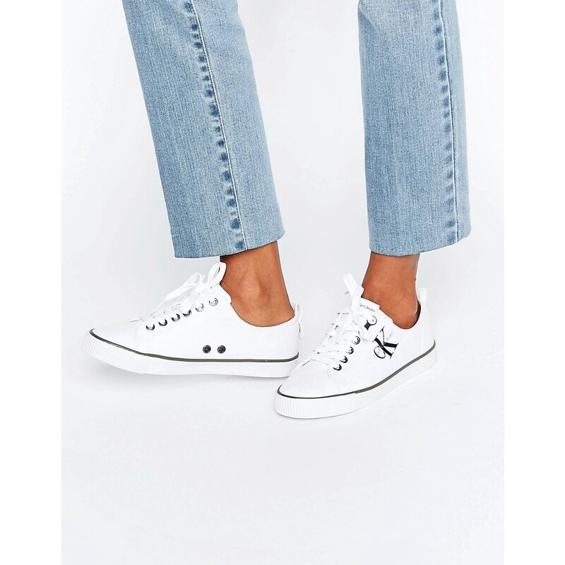 Calvin Klein Jeans - Dora - Tennis en toile - Blanc - Blanc