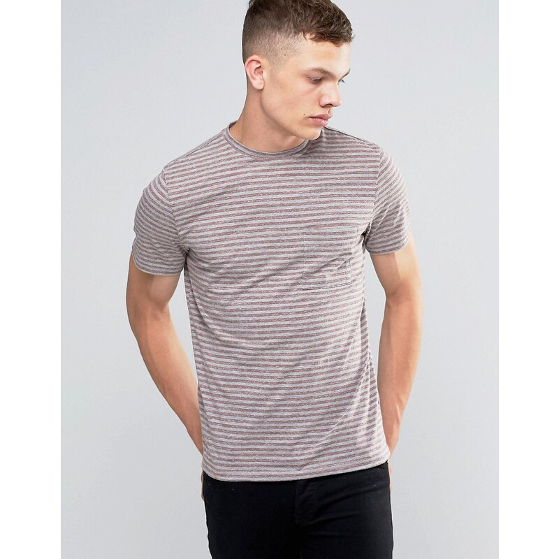 Another Influence - T-shirt rayé - Gris