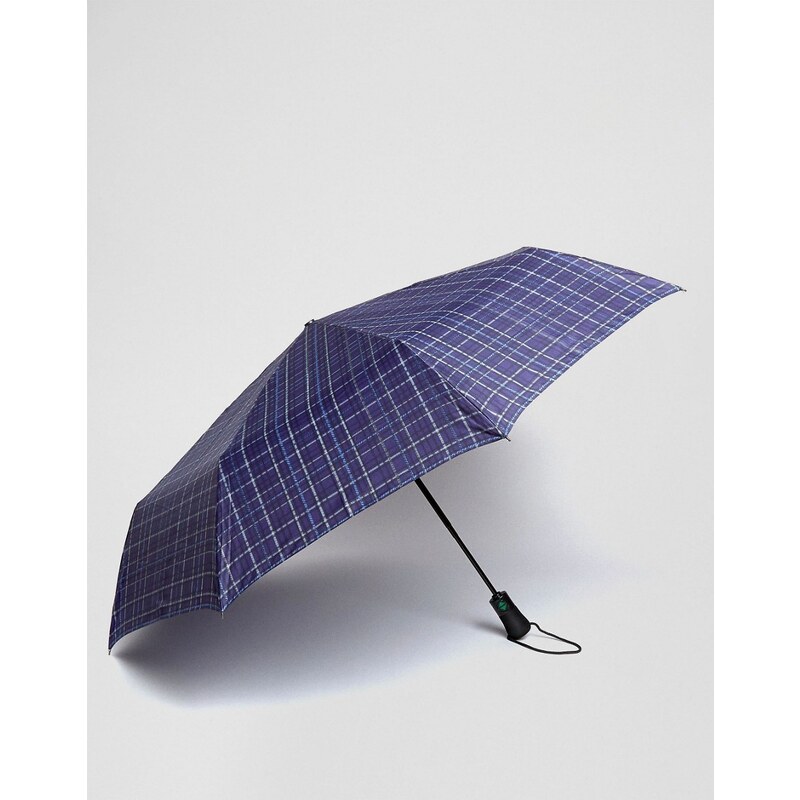 Fulton - Parapluie à carreaux - Bleu - Bleu