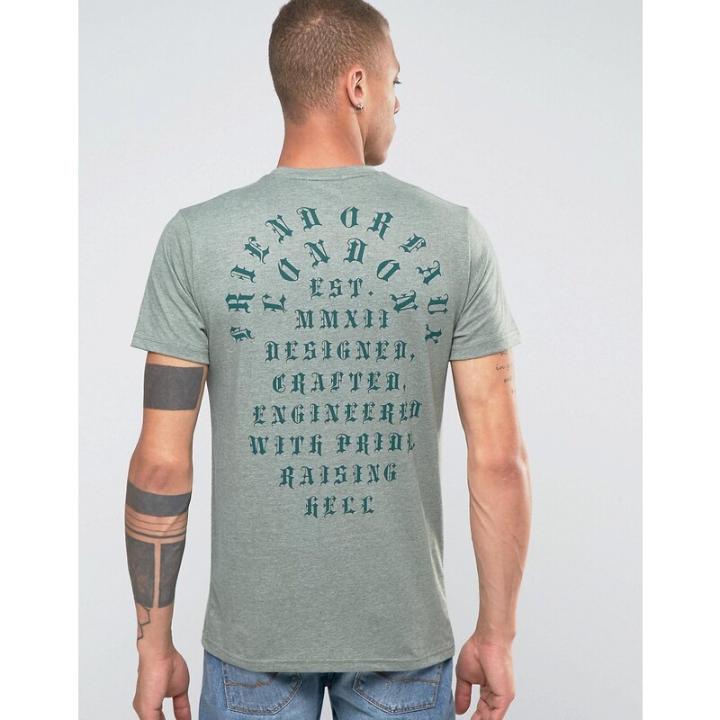 Friend or Faux - Rock Steady - T-shirt avec imprimé au dos - Vert