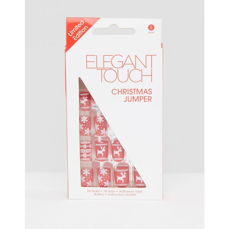 Elegant Touch - Faux ongles à motifs de Noël - Multi